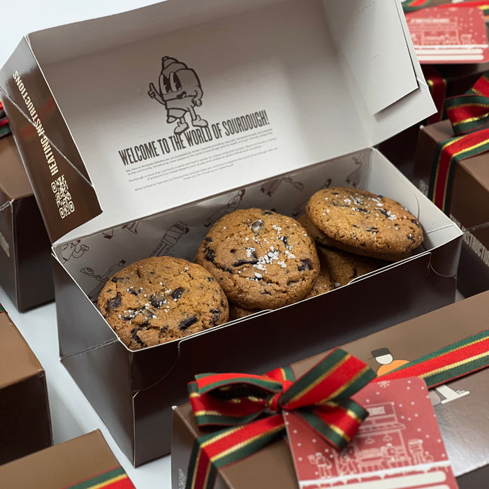 Mini Brown Butter Double Chocolate Chip Cookies